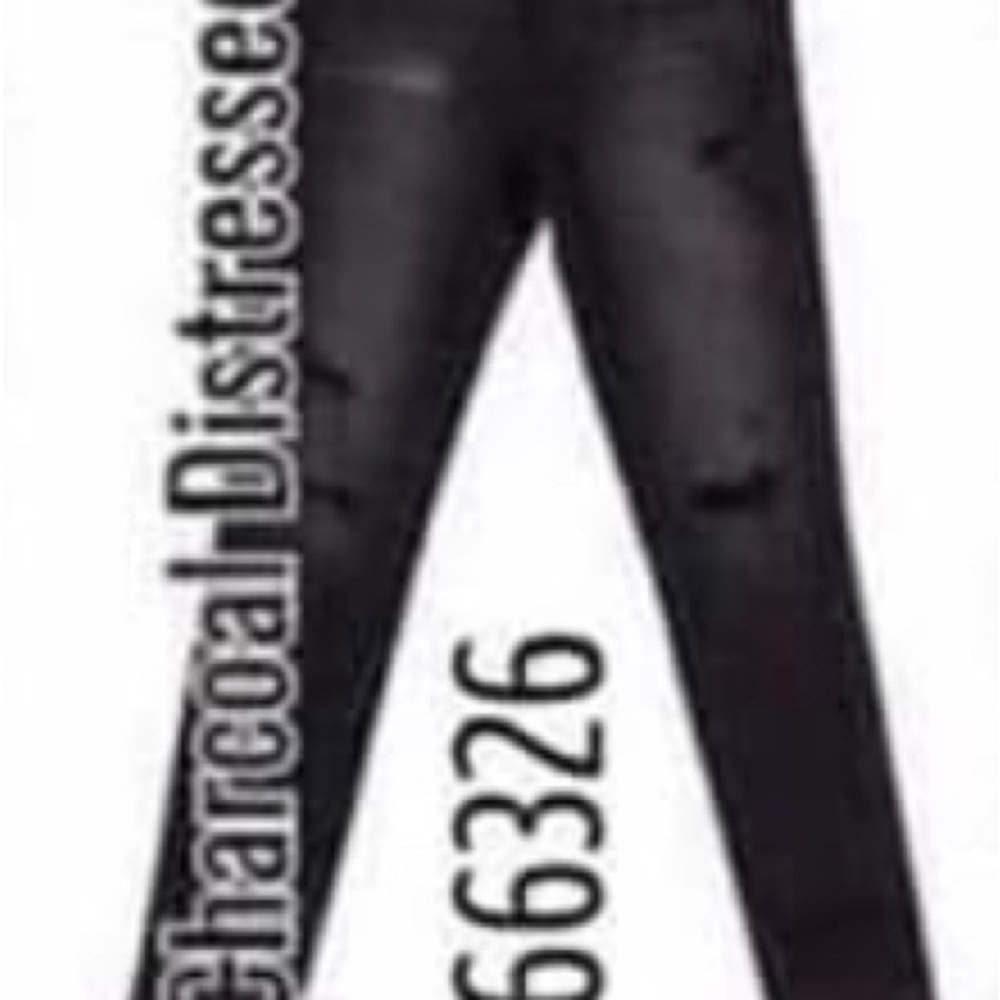 LuLaRoe Black Distressed Skinny Jeans